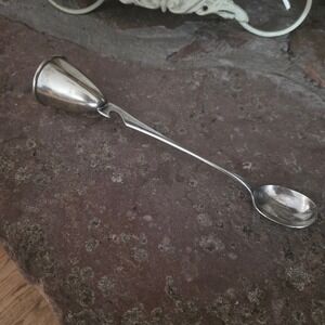 Vintage Napier Silver Plate Bar Multi-Tool Jigger Bottle Opener Mixing Spoon